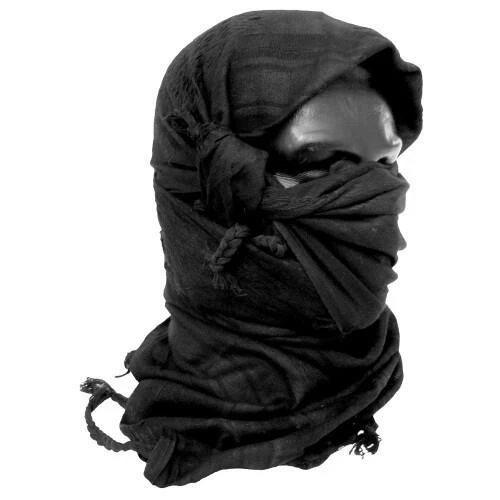 [STU-12618000] Écharpe - Foulard de protection - Shemagh (Noir)