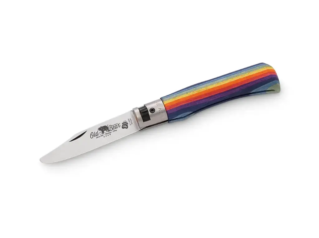 [ADO-OB 9357-17-MAK] Couteau pliable arc-en-ciel Old Bear junior