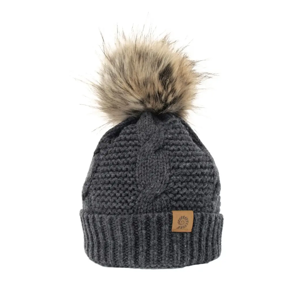 Origin Outdoors Merino Beanie 'Bobble' Gris