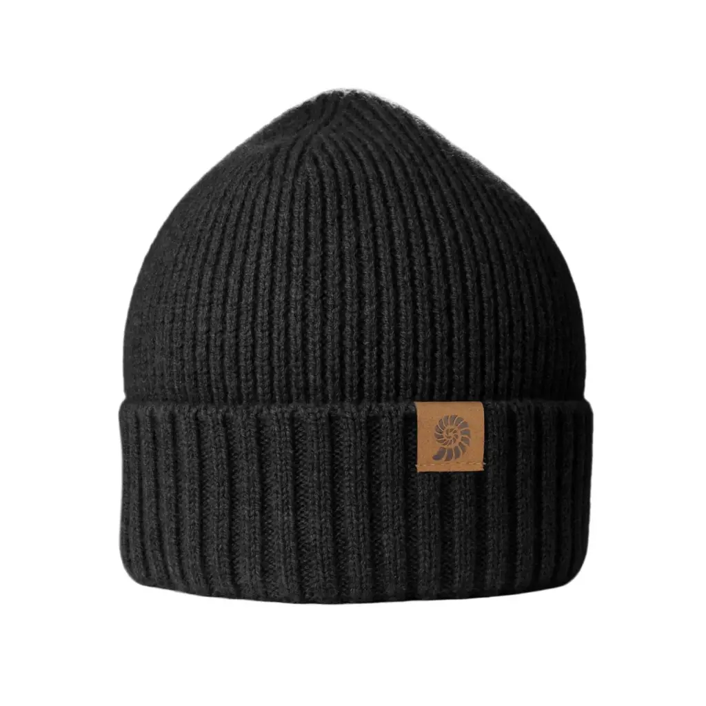 [REl-021077] Bonnet Merino Beanie Origin Outdoors (Noir)