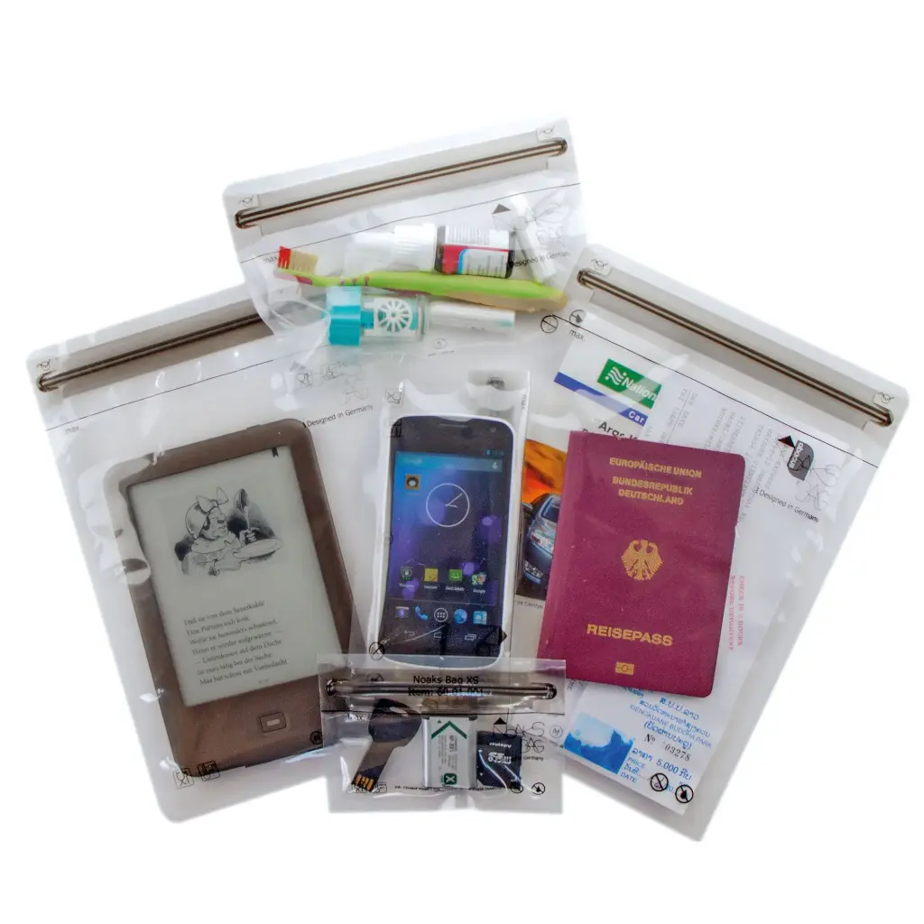 [REL-101207] Noaks Bag transparent Smart Set, 3 Sizes 5 pieces