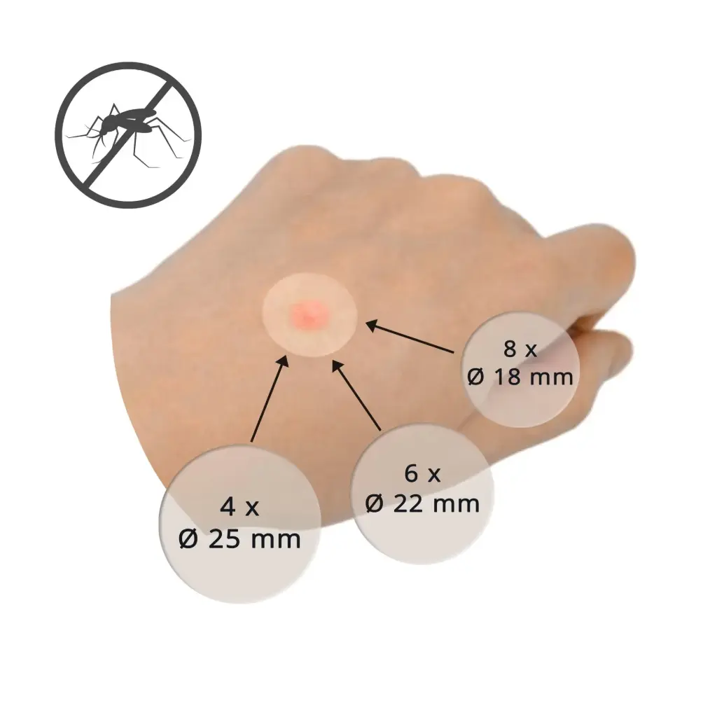 [REL-600111] BasicNature Pansements anti-piqûres de moustique  (3 tailles)