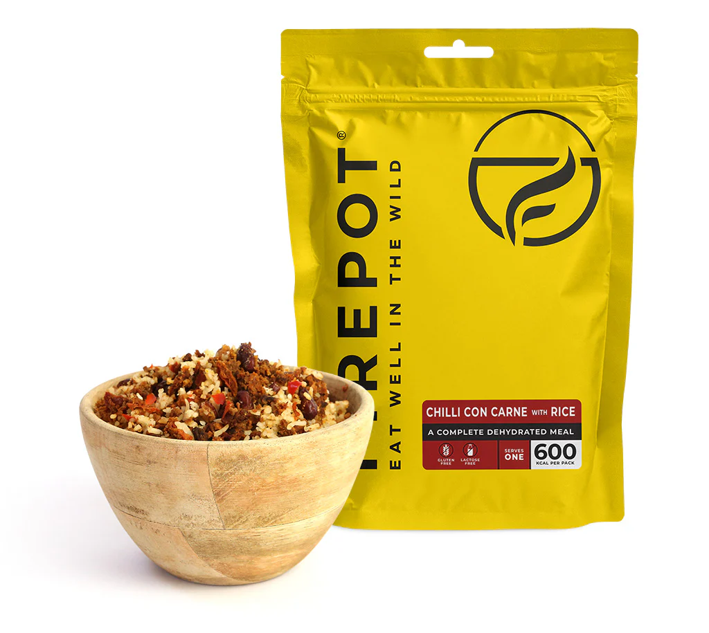 [HAW-FPMEAT01GOL] Repas déshydraté FIREPOT Chilli con Carne and Rice