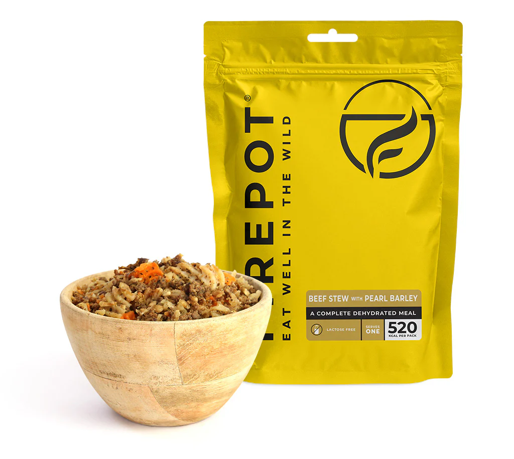 [HAW-FPMEAT07OOL] Repas déshydraté FIREPOT Beef Stew with Pearl Barley