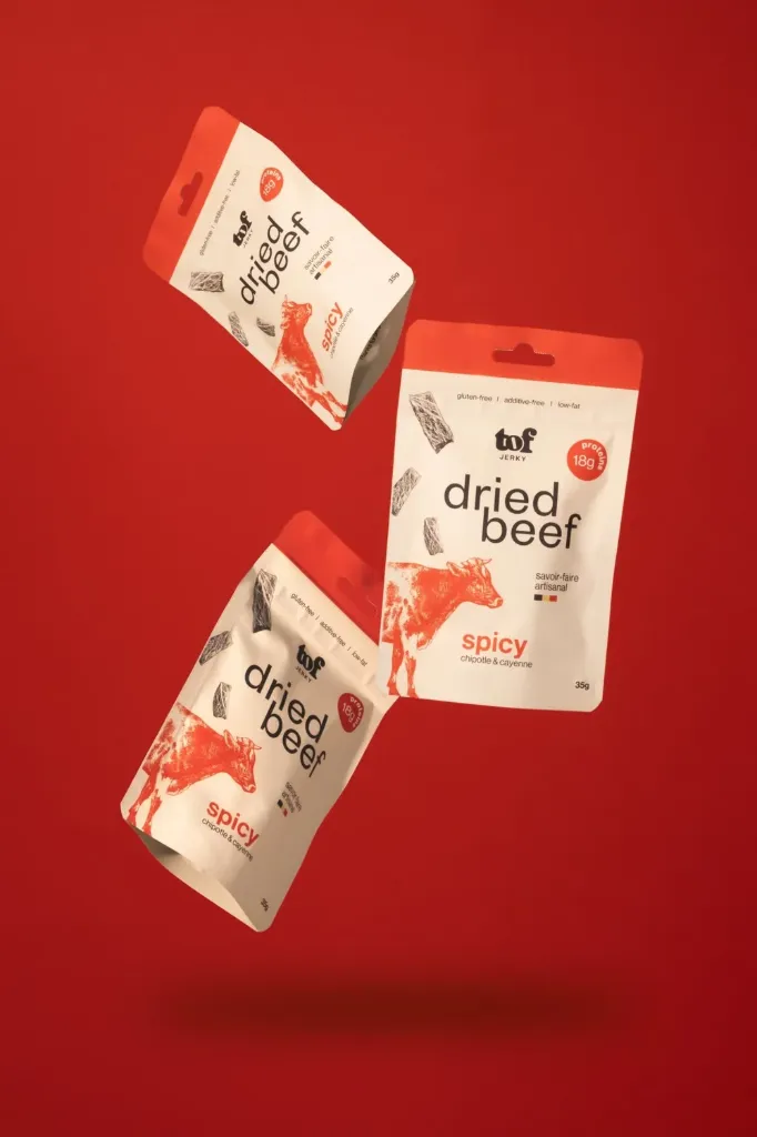 [TOF-35-SPICY] Bœuf séché saveur Spicy 35g Tof Jerky