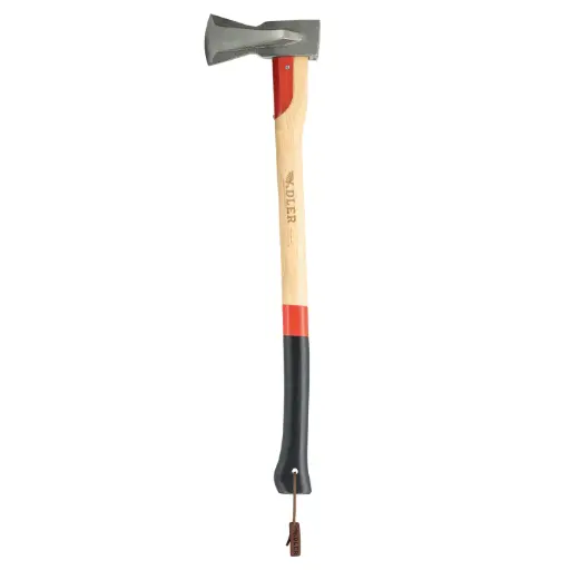 [ADL-130.0H200A011] Hache à fendre Adler (protection en cuir incluse)