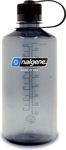 [CJA-N2021-0432] Nalgene Narrow-Mouth Gourde 1L Gris/noir sustain
